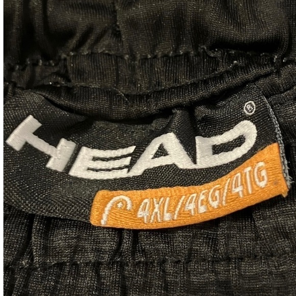 HEAD Black and Dark Grey Athletic Waistband Shorts Size 4x - Picture 2 of 5